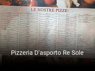 Pizzeria D'asporto Re Sole