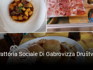 Trattoria Sociale Di Gabrovizza Društvena Gostilna Gabrovec