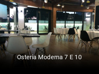 Osteria Moderna 7 E 10