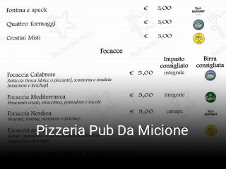 Pizzeria Pub Da Micione