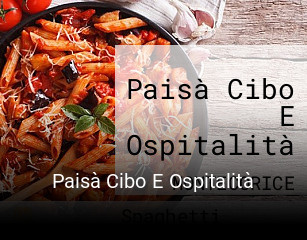 Paisà Cibo E Ospitalità