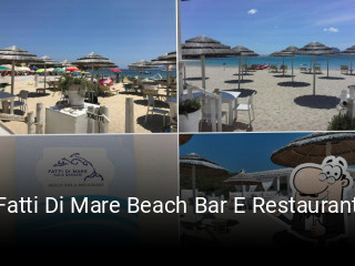 Fatti Di Mare Beach Bar E Restaurant